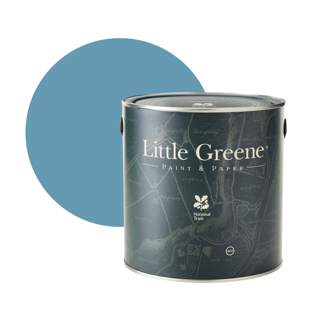 Little Greene Intelligent Matt Emulsion - Blue Verditer No. 104 - 1L