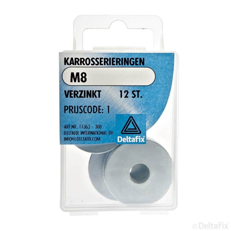 Deltafix Carrosserieringen M8 x 30mm 12 Stuks