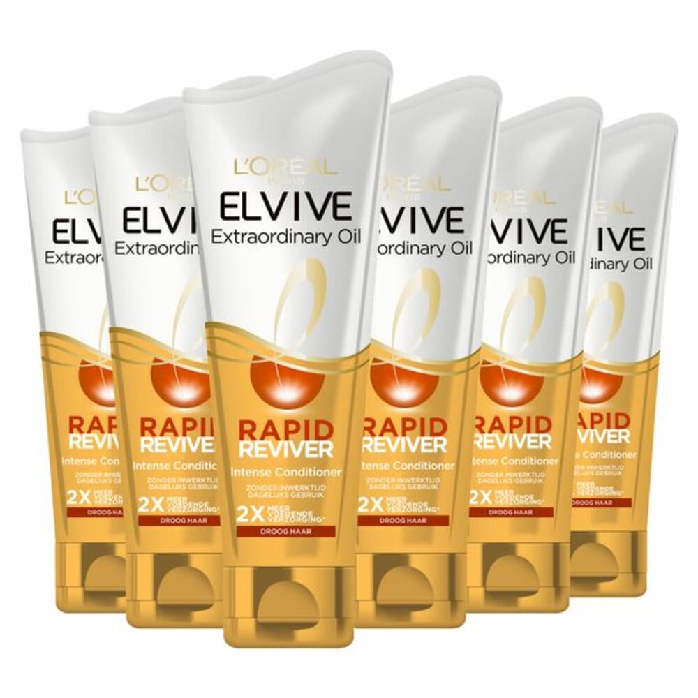 6x L'Oréal Elvive Extraordinary Oil Rapid Reviver Conditioner 200 ml