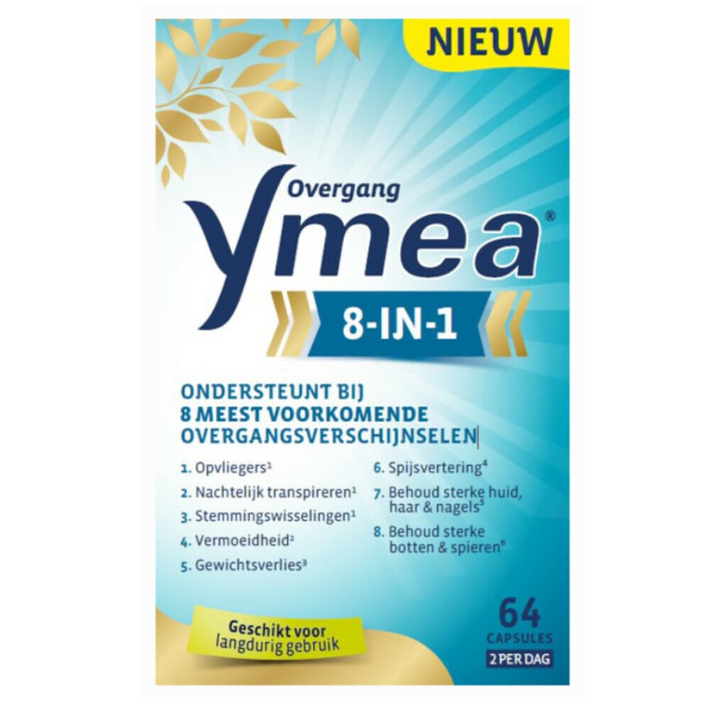 Gratis Verzending: 2x Ymea Overgang 8 in 1 Capsules 64 capsules