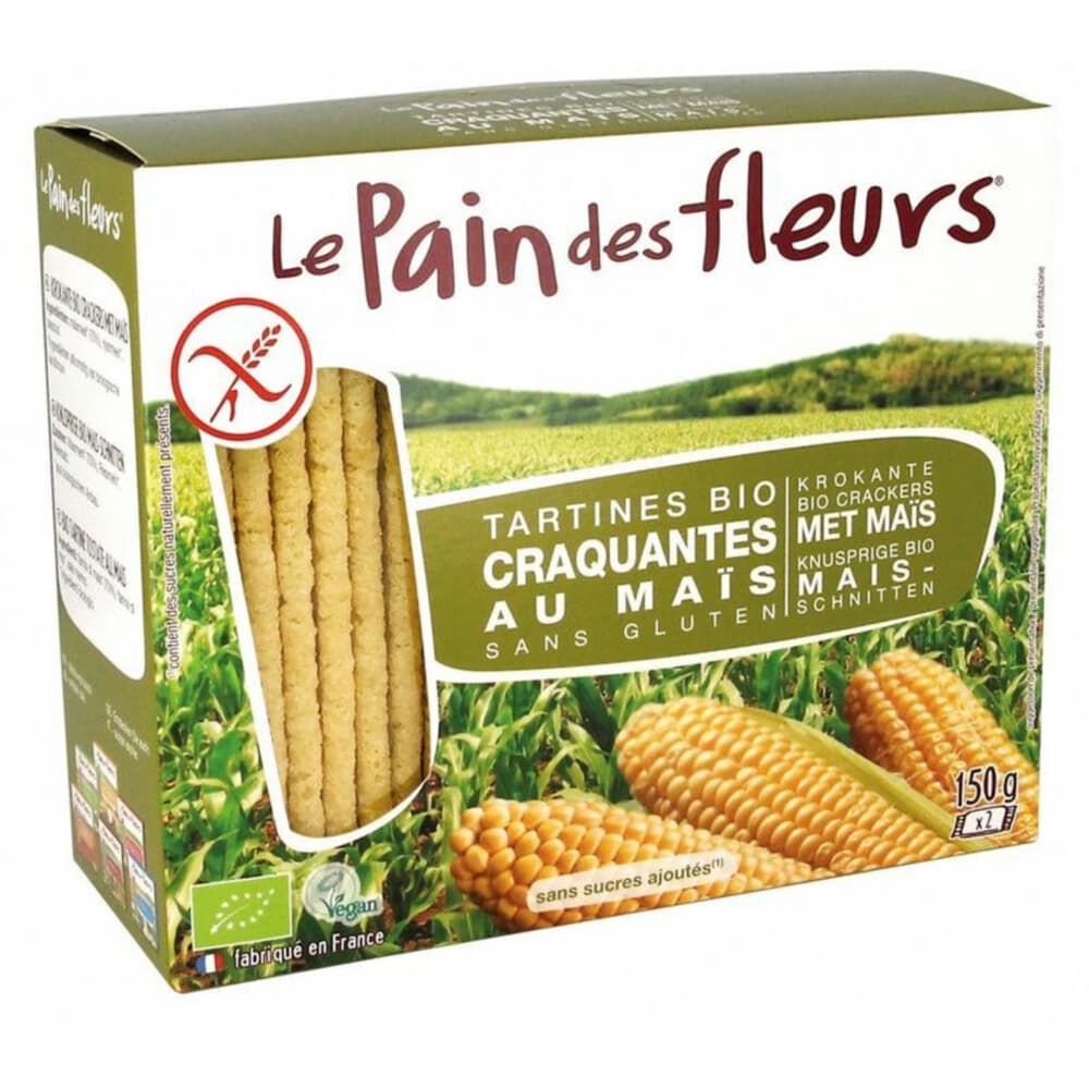 3x Pain fleur Mais Cracker Bio 150 gr