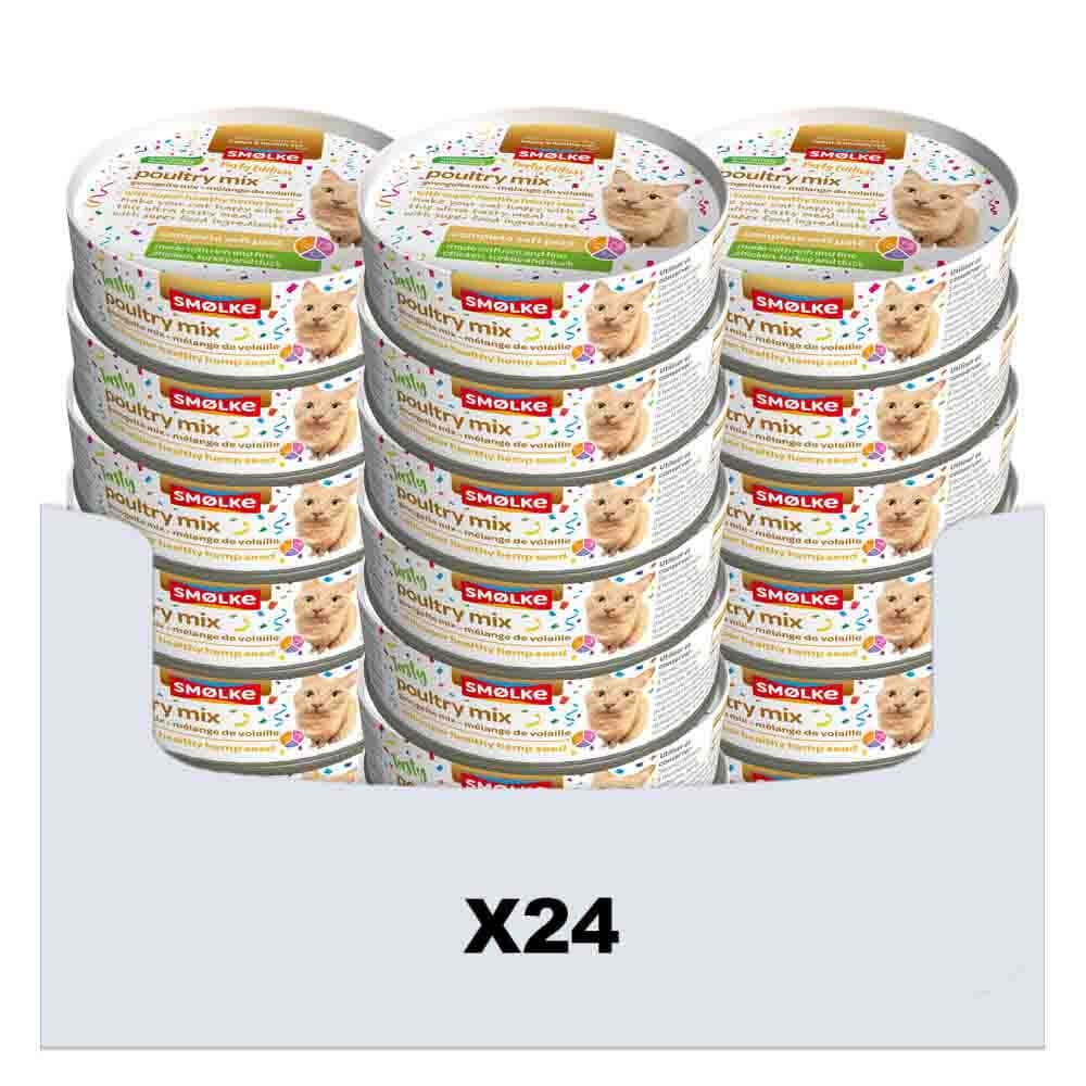 24x Smolke Kattenvoer Soft Paté Party Edition 80 gr