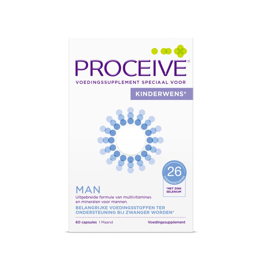 Gratis Verzending: Proceive Kinderwens Man 60 capsules