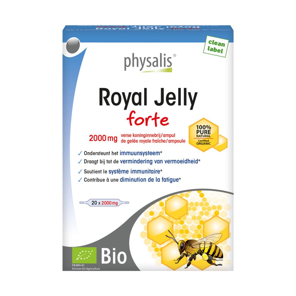 Gratis Verzending: Physalis Royal Jelly Forte Biologisch 20 stuks
