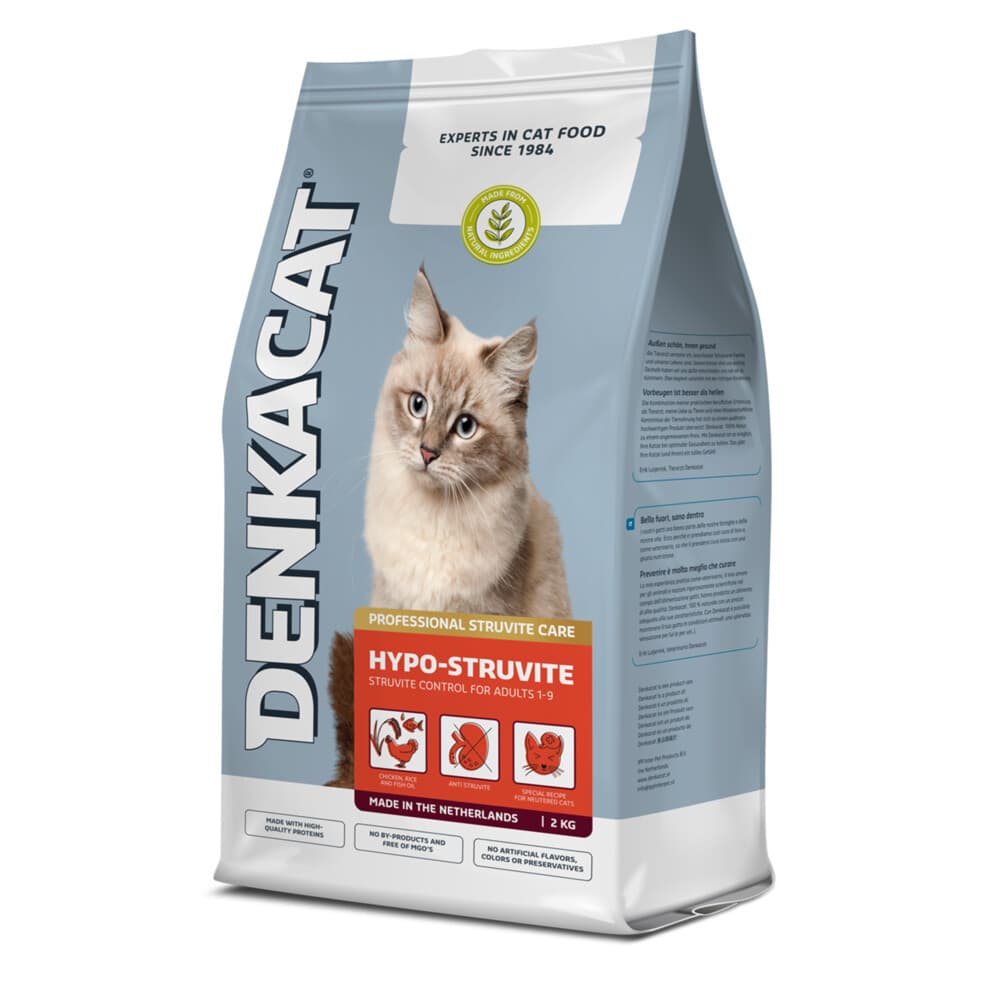 8x Denkacat Hypo Struvite Kattenvoer 1,25 kg