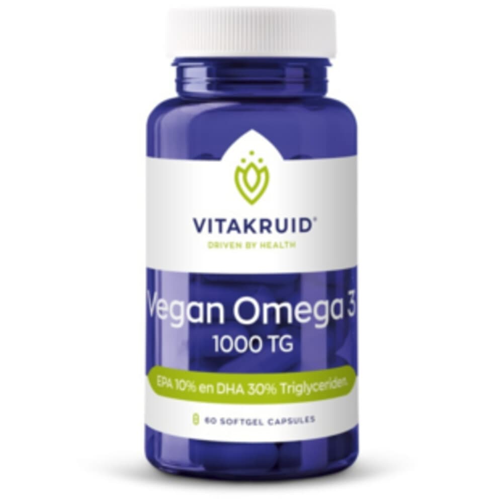 Gratis Verzending: Vitakruid Omega-3 1000 TG Vegan 90 capsules