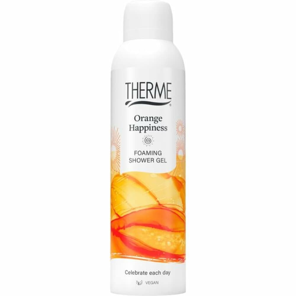 3x Therme Foaming Shower Gel Orange Happiness 200 ml