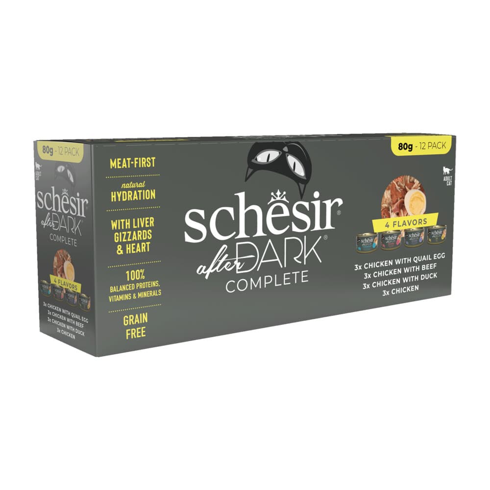 Schesir After Dark Bouillon Variatie-Pack 12 x 80 gr