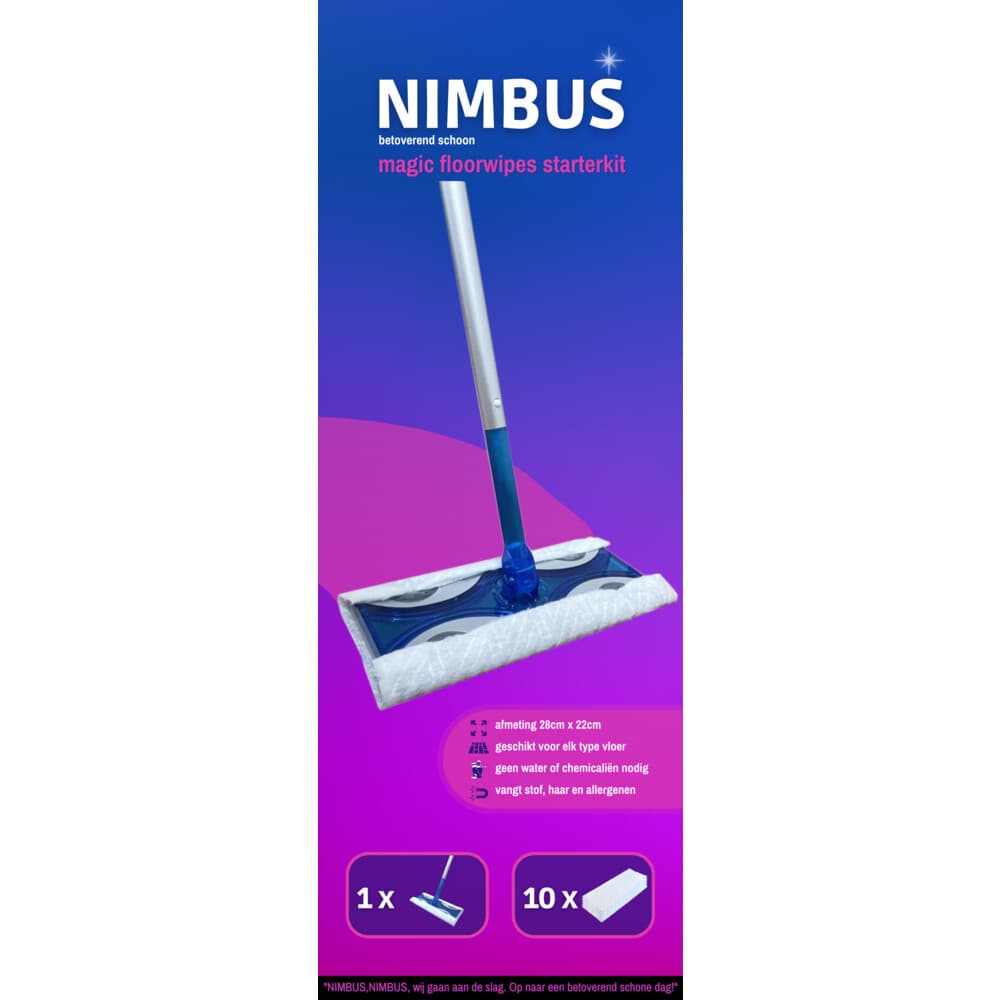 2+1 gratis: NIMBUS Magic Vloerdoek Starterkit 1 set