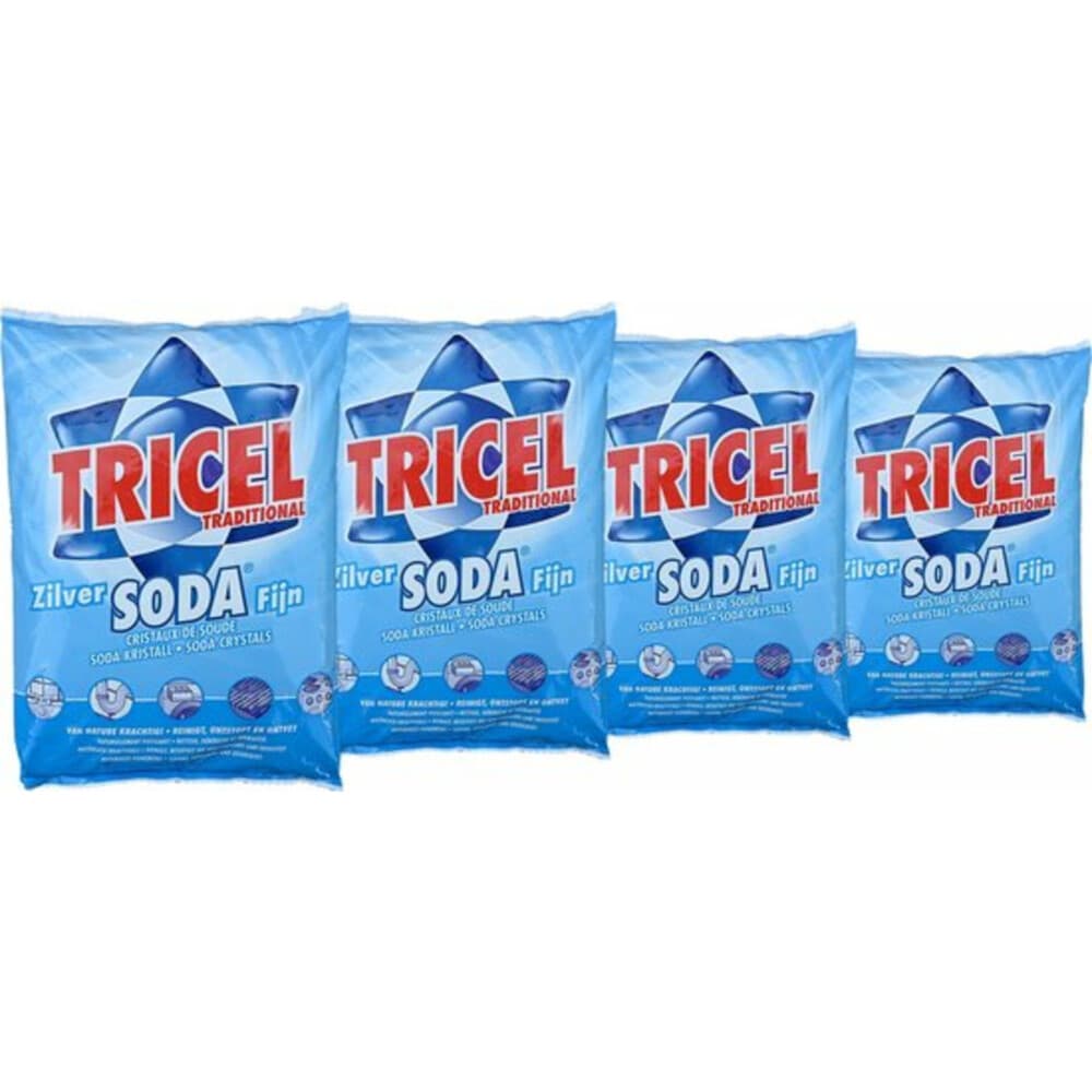 4x Tricel Zilver Soda Fijn 1 kg