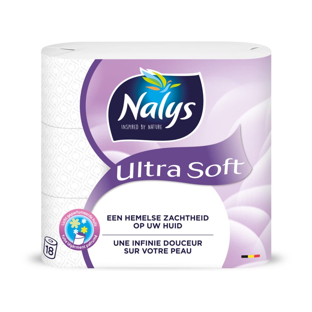 Nalys Ultra Soft Toiletpapier 2-laags 18 stuks