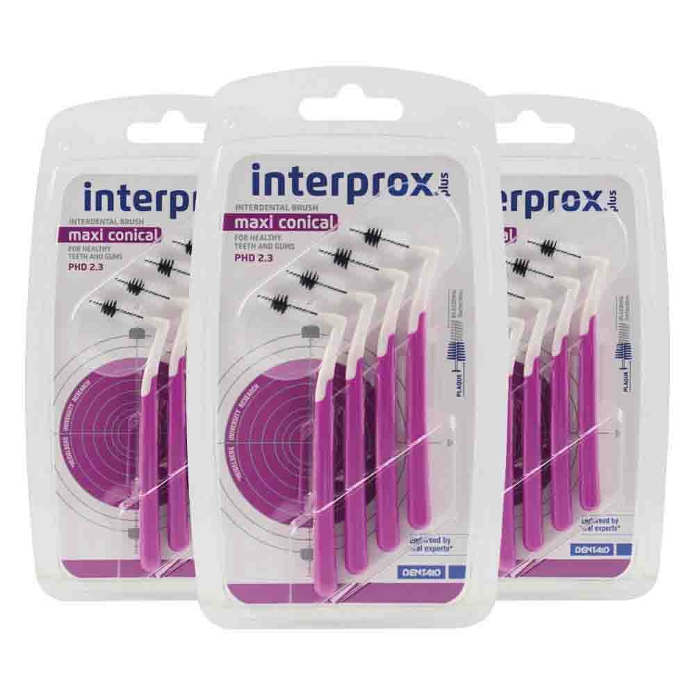 3x Interprox Ragers Plus Maxi Conical Paars PHD 2.3 4 stuks