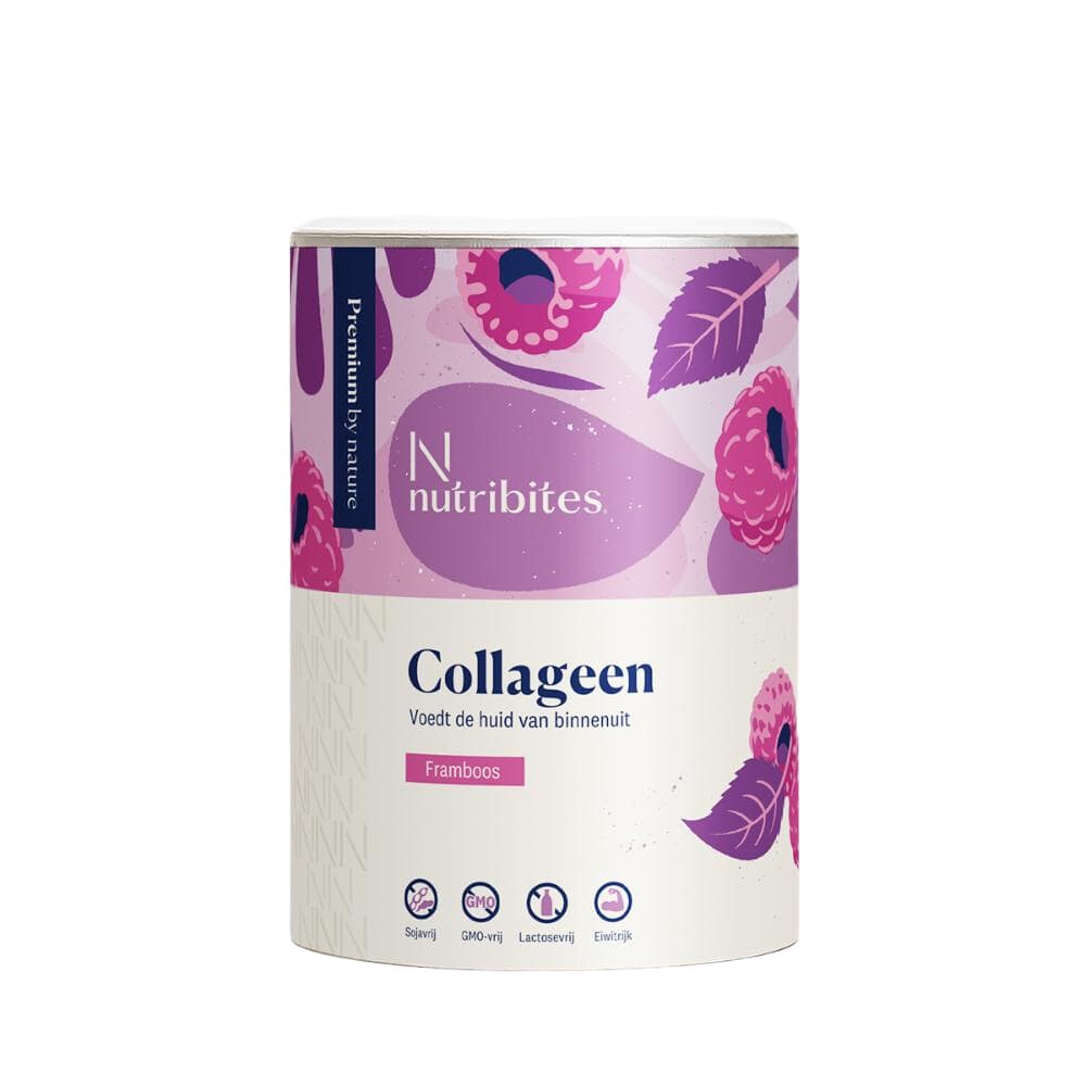 Gratis Verzending: Nutribites Collageen Framboos Poeder 360 gr