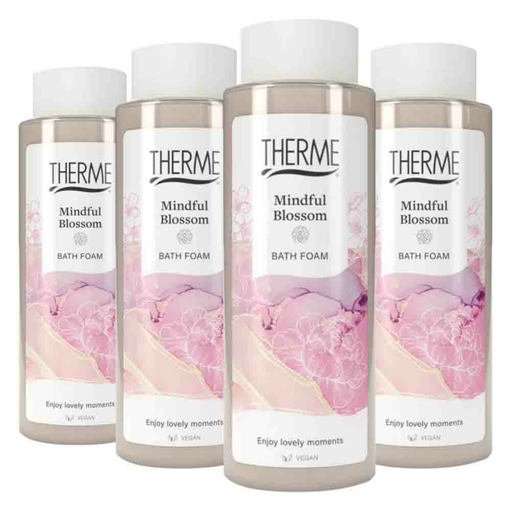 4x Therme Bath Foam Mindful Blossom 500 ml