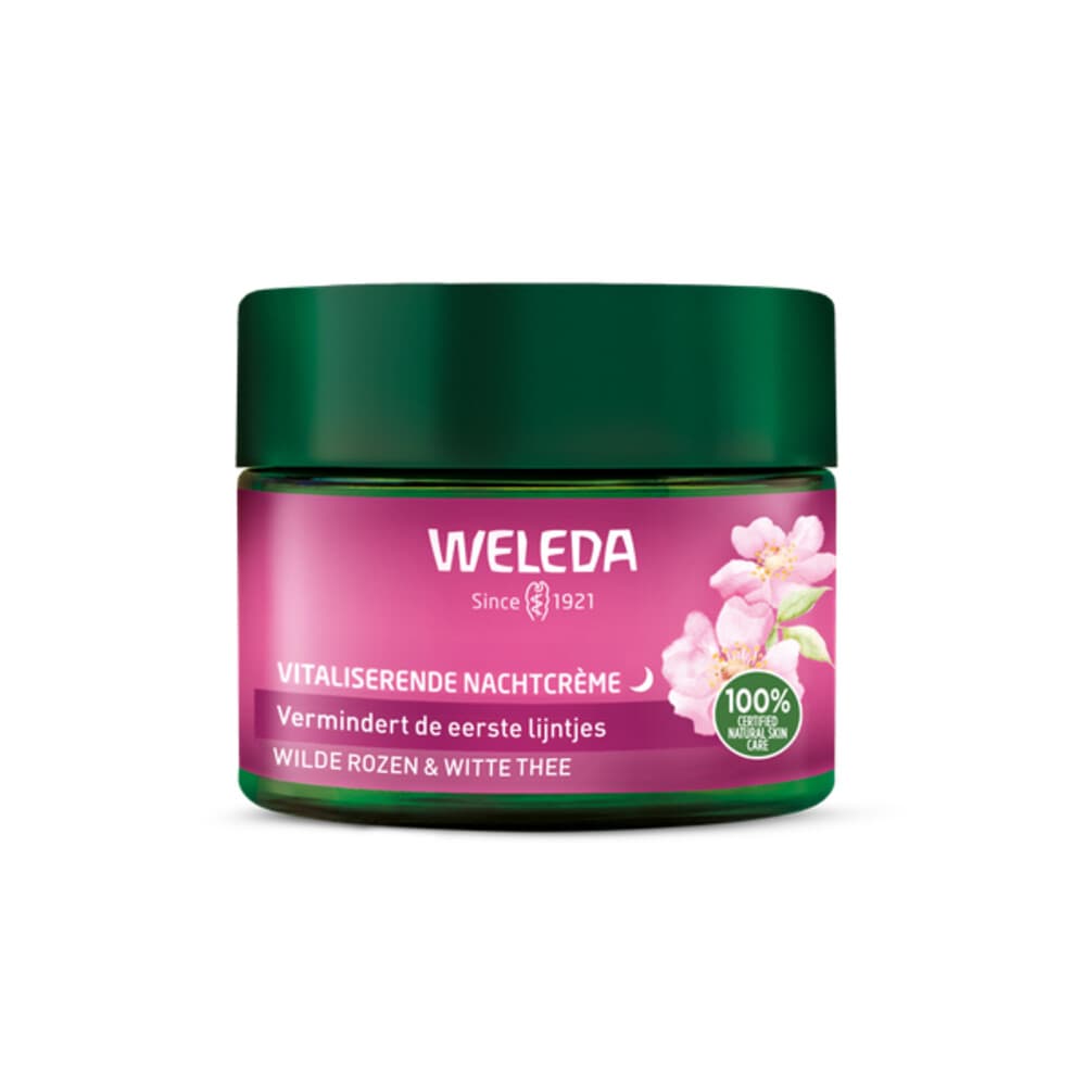 2e halve prijs: WELEDA Wilde Rozen&Witte Thee Vitaliserende Nachtcrème 40 ml