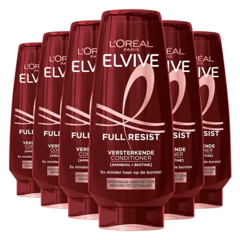 6x L'Oréal Elvive Full Resist Conditioner 250 ml