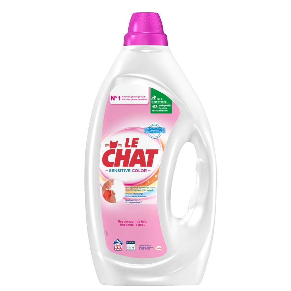 Le Chat Vloeibaar Wasmiddel Sensitive Color 33 wasbeurten 1,485 liter