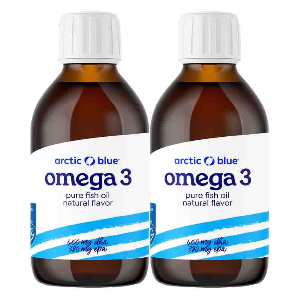 2x Arctic Blue Visolie Omega-3 DHA 450mg&EPA 380mg 300 ml