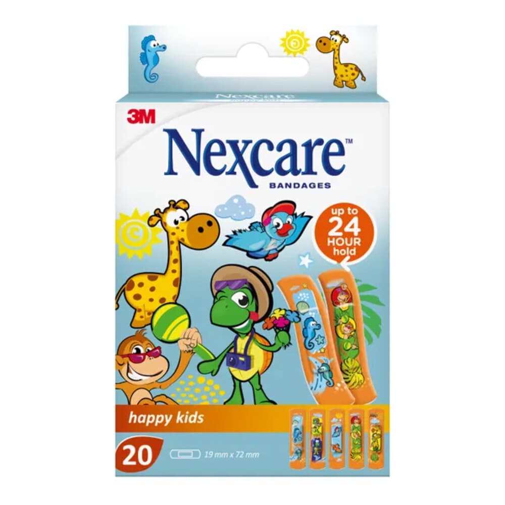 Nexcare Pleister Happy Kids 19 mm x 72 mm 20 stuks