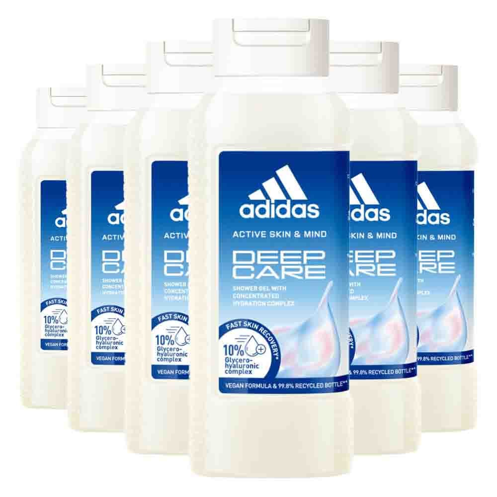 6x Adidas Shower Gel Active Skin&Mind Deep Care W 250 ml