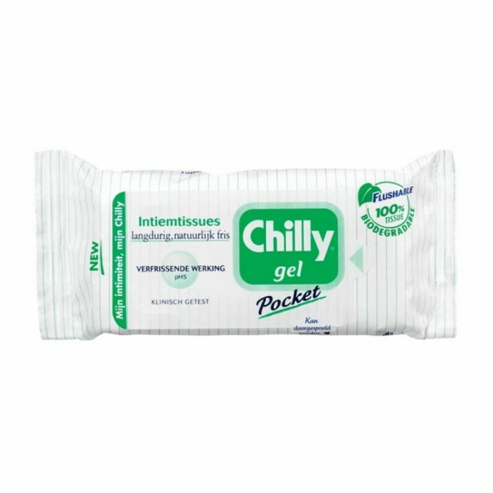 12x Chilly Pocket Intiemtissues Doekjes Gel&Fresh 12 stuks