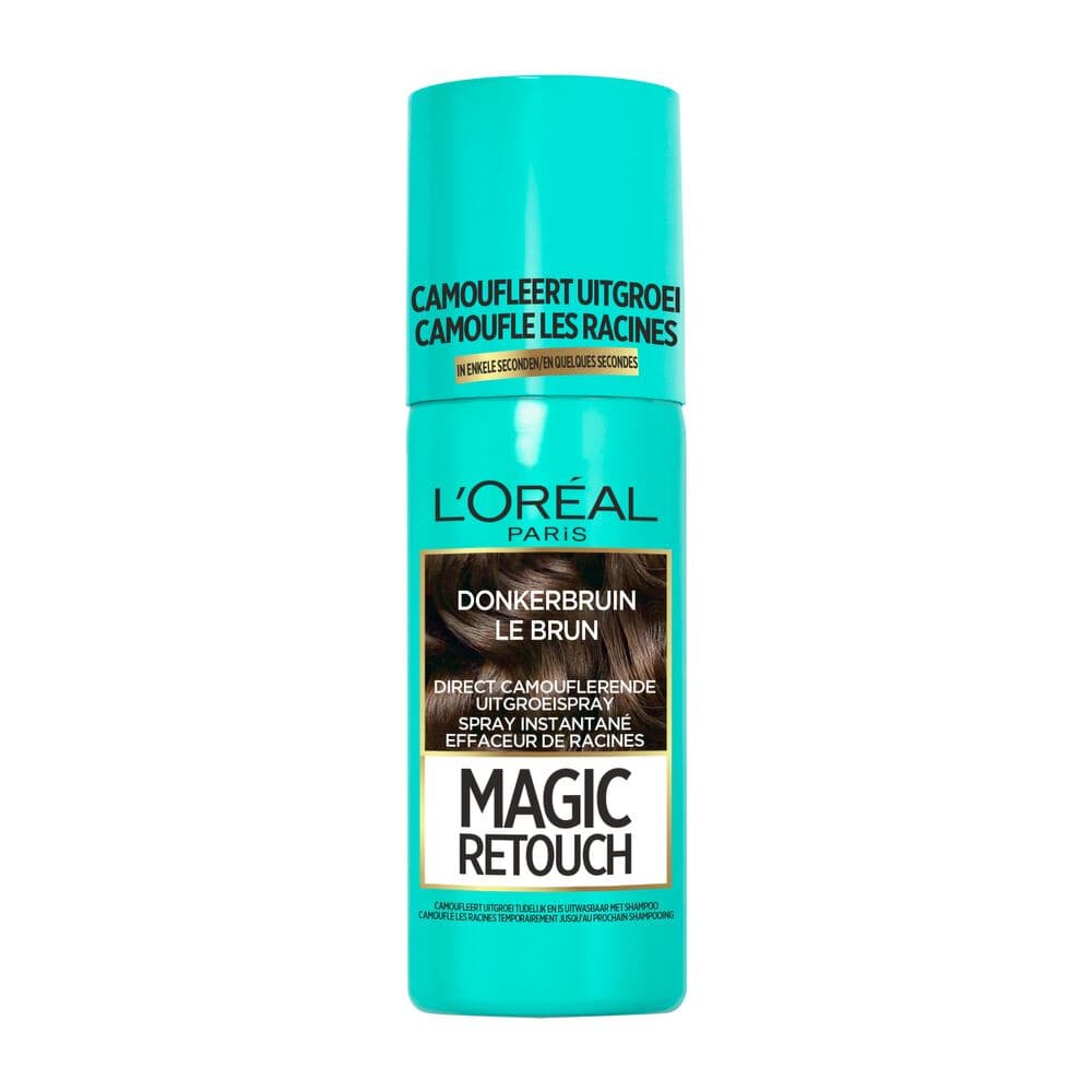 3x L'Oréal Magic Retouch Uitgroeispray Donkerbruin 75 ml