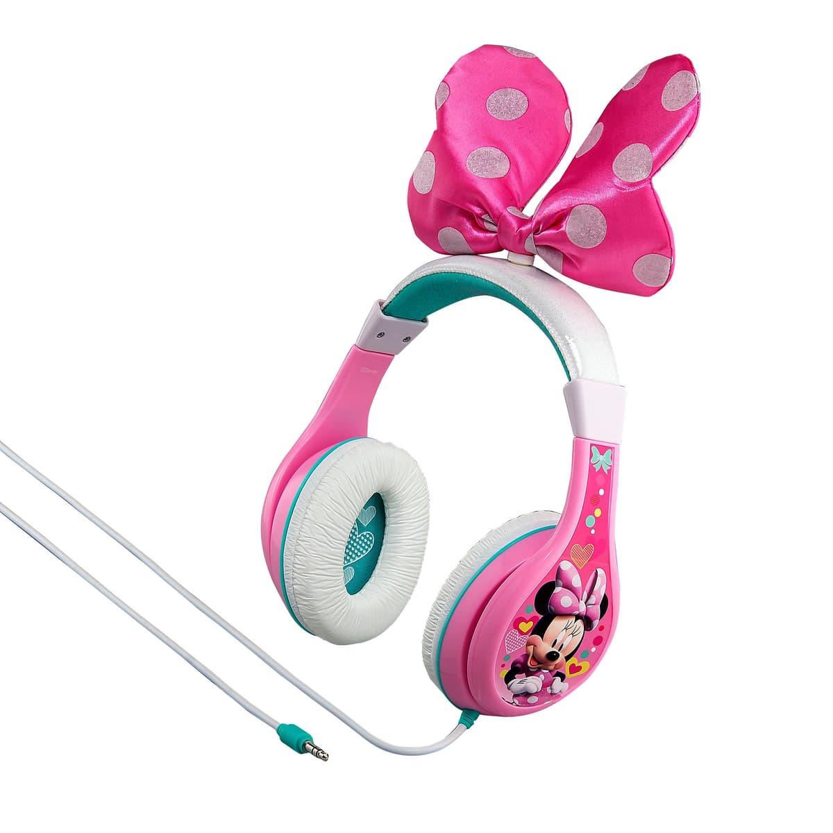 eKids - Disney Minnie Mouse Youth Headphones for kids with Volume Control to protect hearing - afbeelding 1