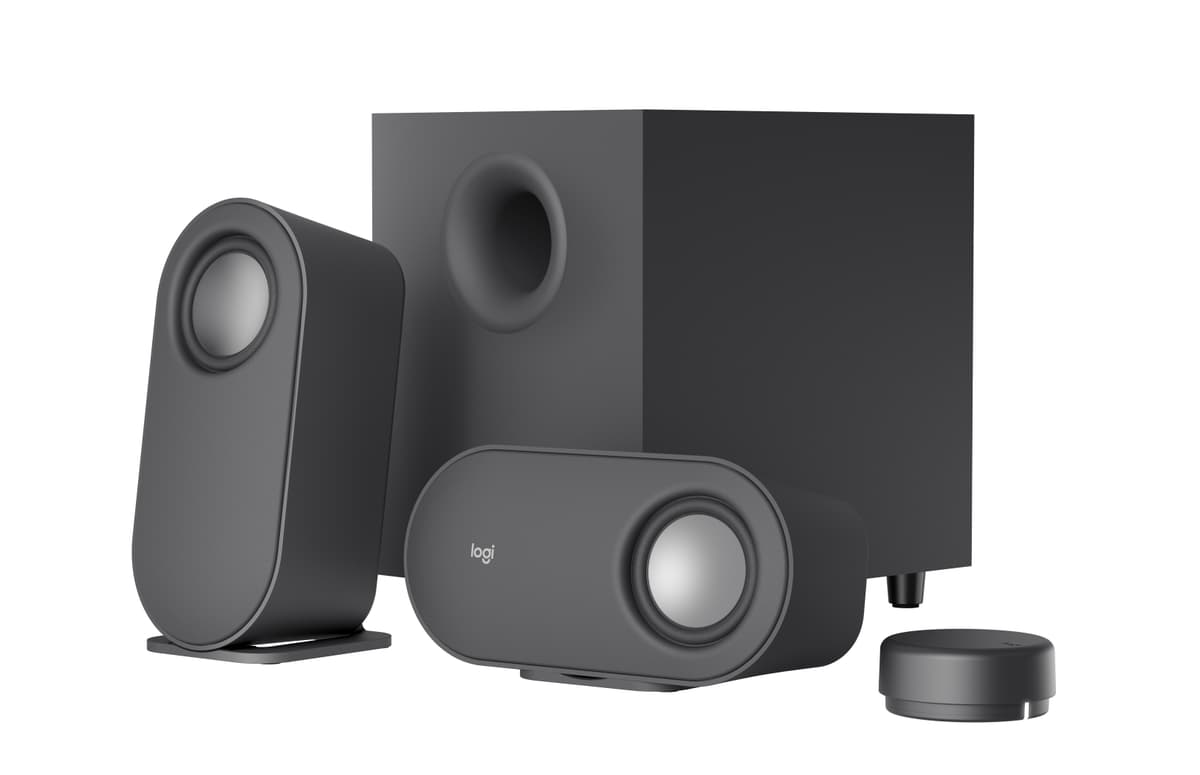 Logitech - Z407 Computer Speakers with Subwoofer and Bluetooth Connection - Graphite - afbeelding 1