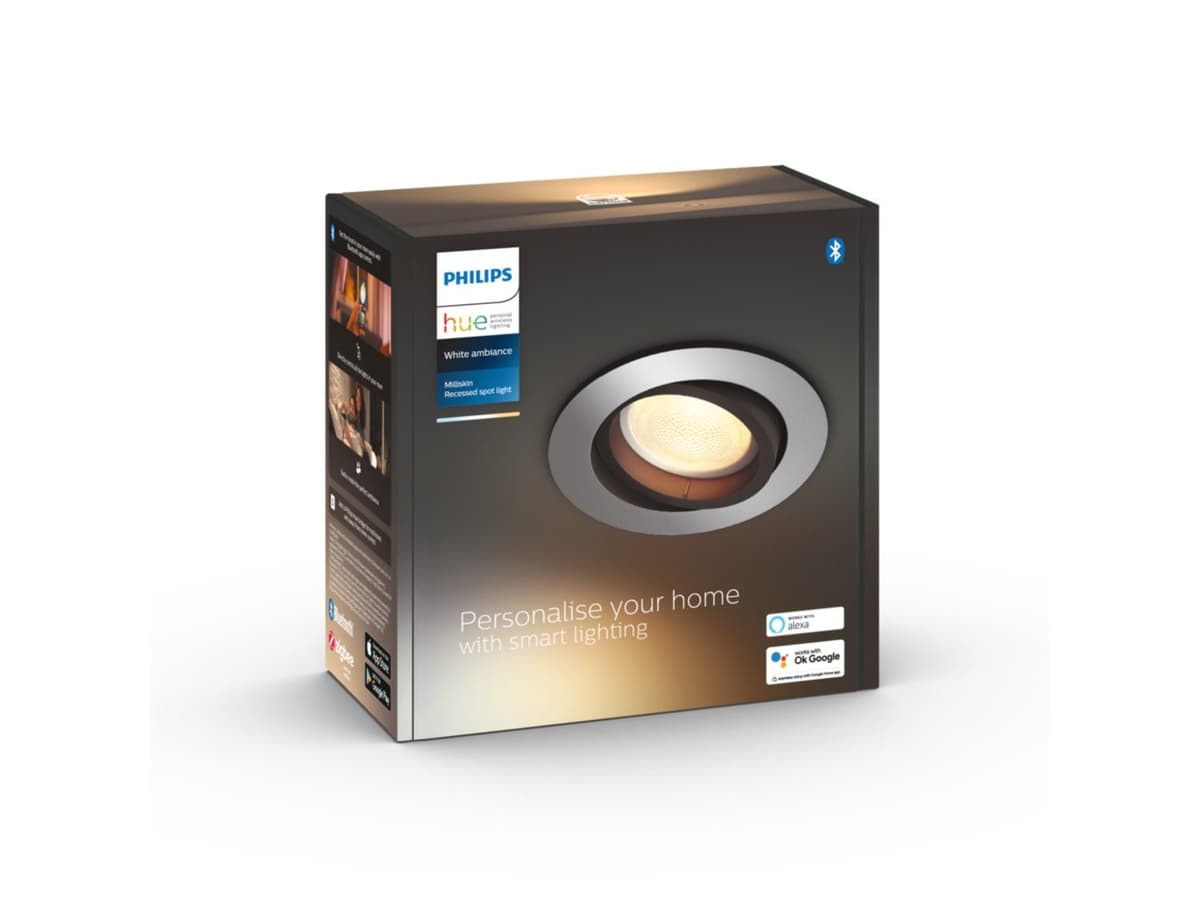 Philips Hue - Milliskin Inbouw Rond Aluminium - White Ambiance