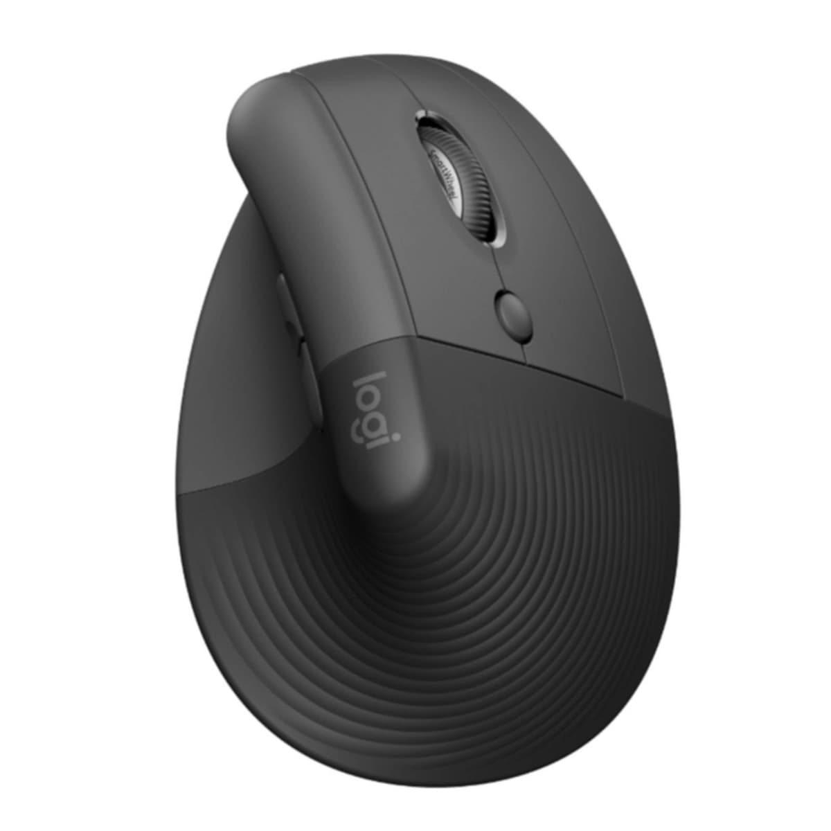 Logitech - Lift Right Vertical Ergonomic Mouse, Graphite/Black - afbeelding 1