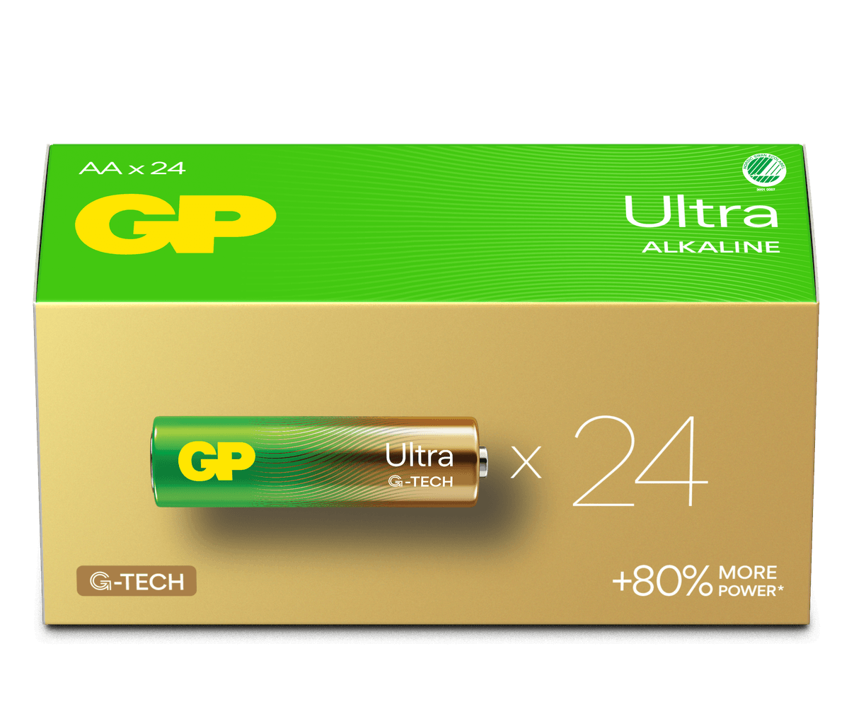GP - 15A LR06 AA Powercase (24-Pack) - High-Performance Alkaline Batteries - afbeelding 1