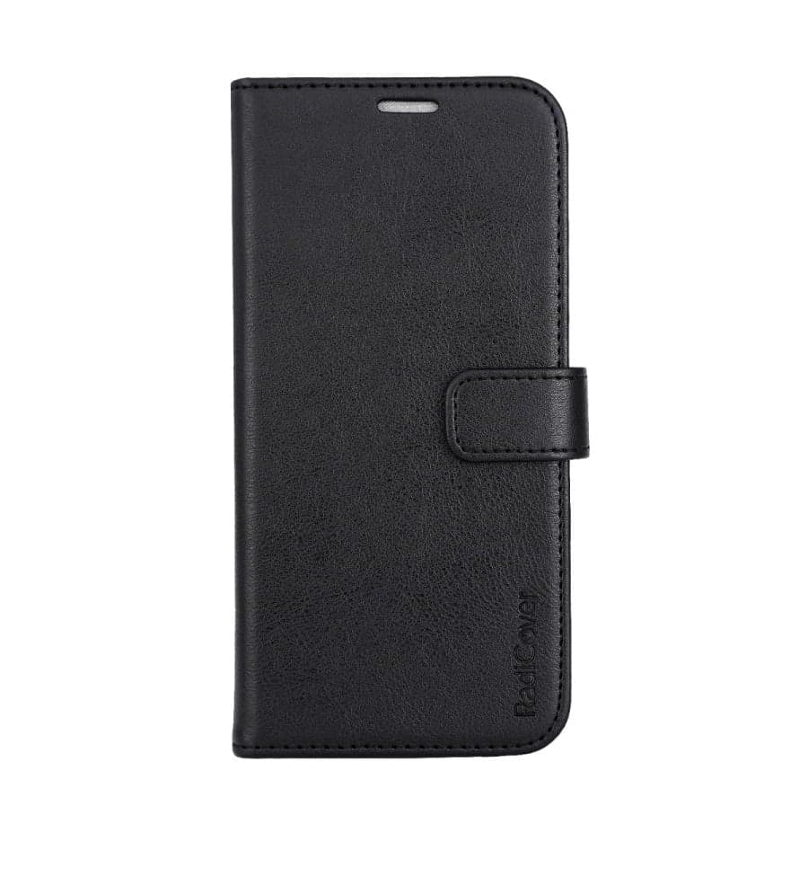 RadiCover - Radiation Protection Wallet Vegan Leather iPhone 15 PRO MAX Flipcover Black PU - afbeelding 1