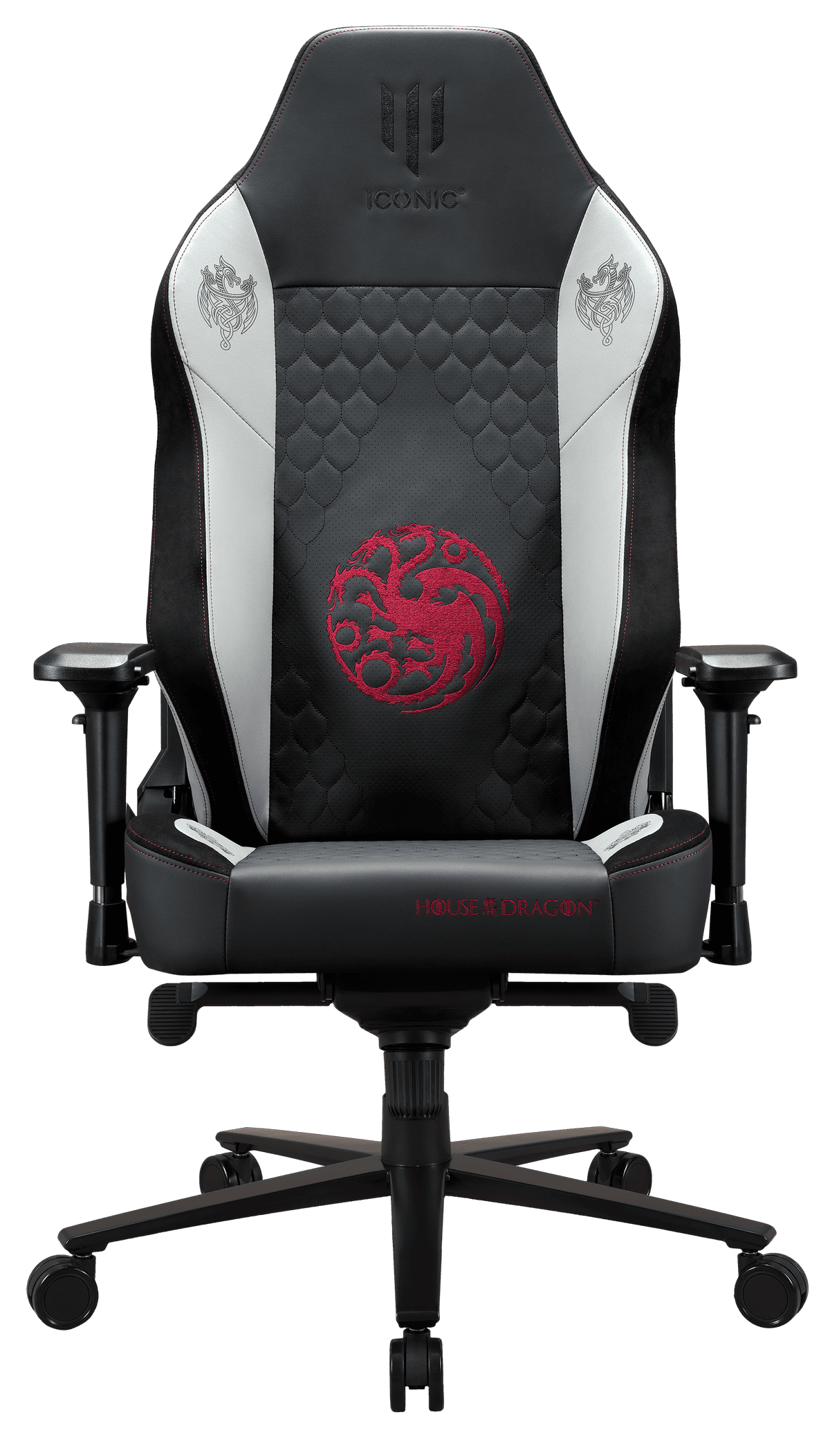 Apollon Collector / House Of The Dragon Black seat + grey/red
