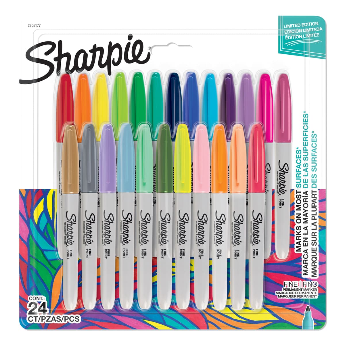 Sharpie - Permanent marker fine - Limited Edition promo pack 24-Blister (2205177) - afbeelding 1