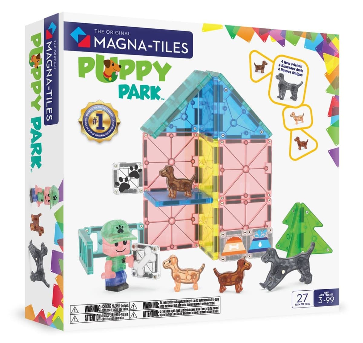 MAGNA-TILES - Doggy Daycare 27 pcs (90355) - afbeelding 1