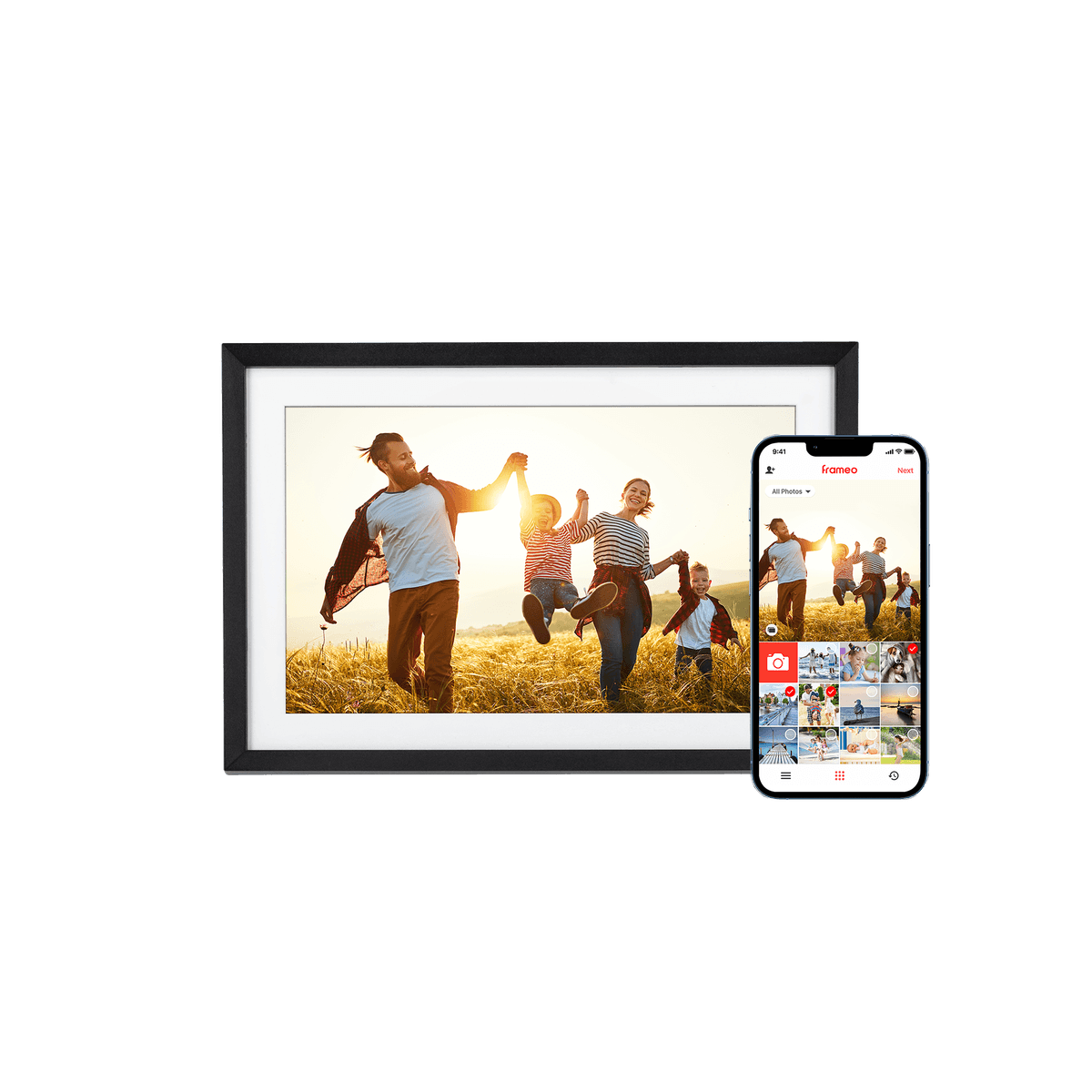 Rollei - Smarter picture frame - 10 "Diagonal - WiFi - App Control - Atmosphere Light - Model 104 - 10.1-inch - afbeelding 1