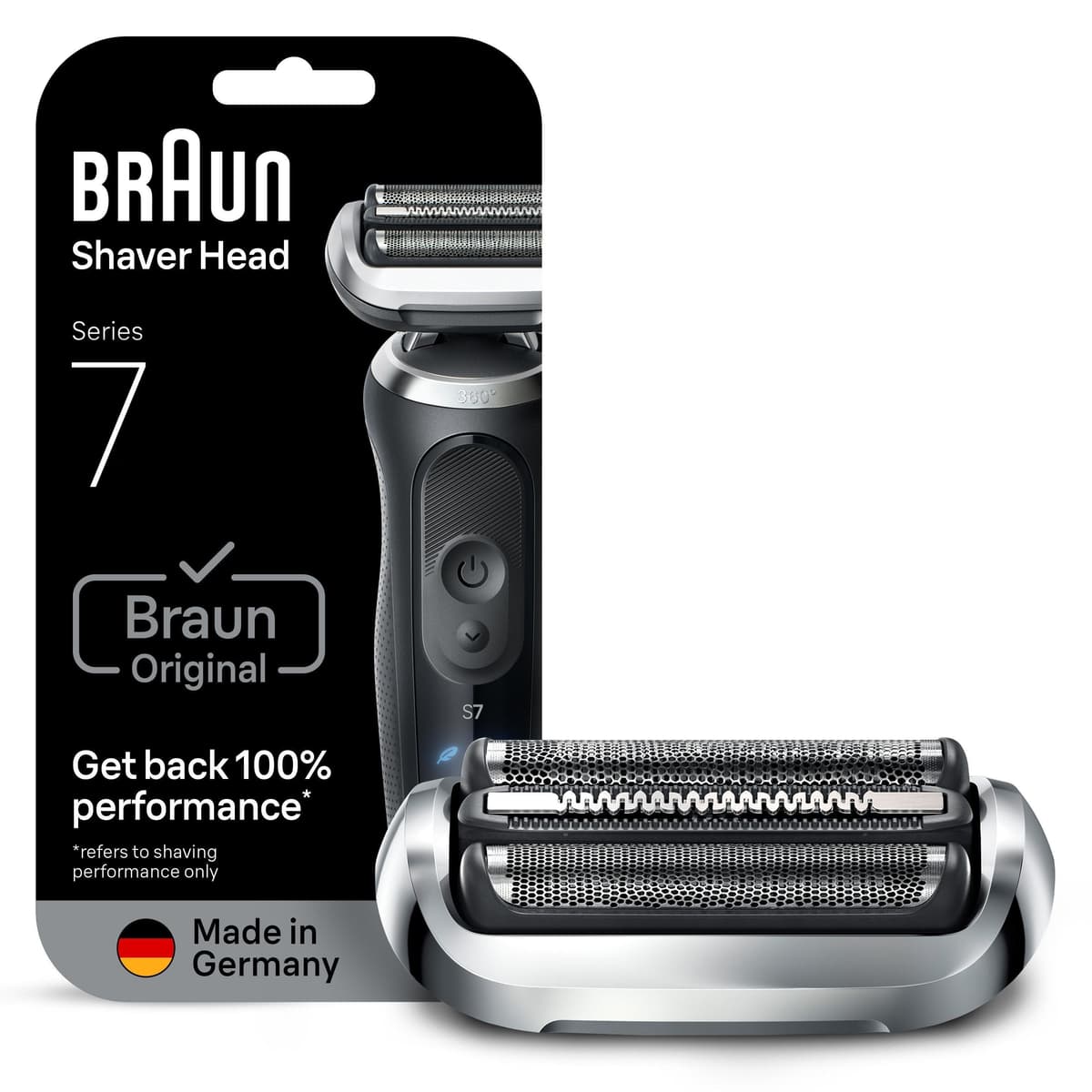 Braun - Series 7 Electric Shaver - ORIGINAL Replacement Head, 74S - Silver - afbeelding 1