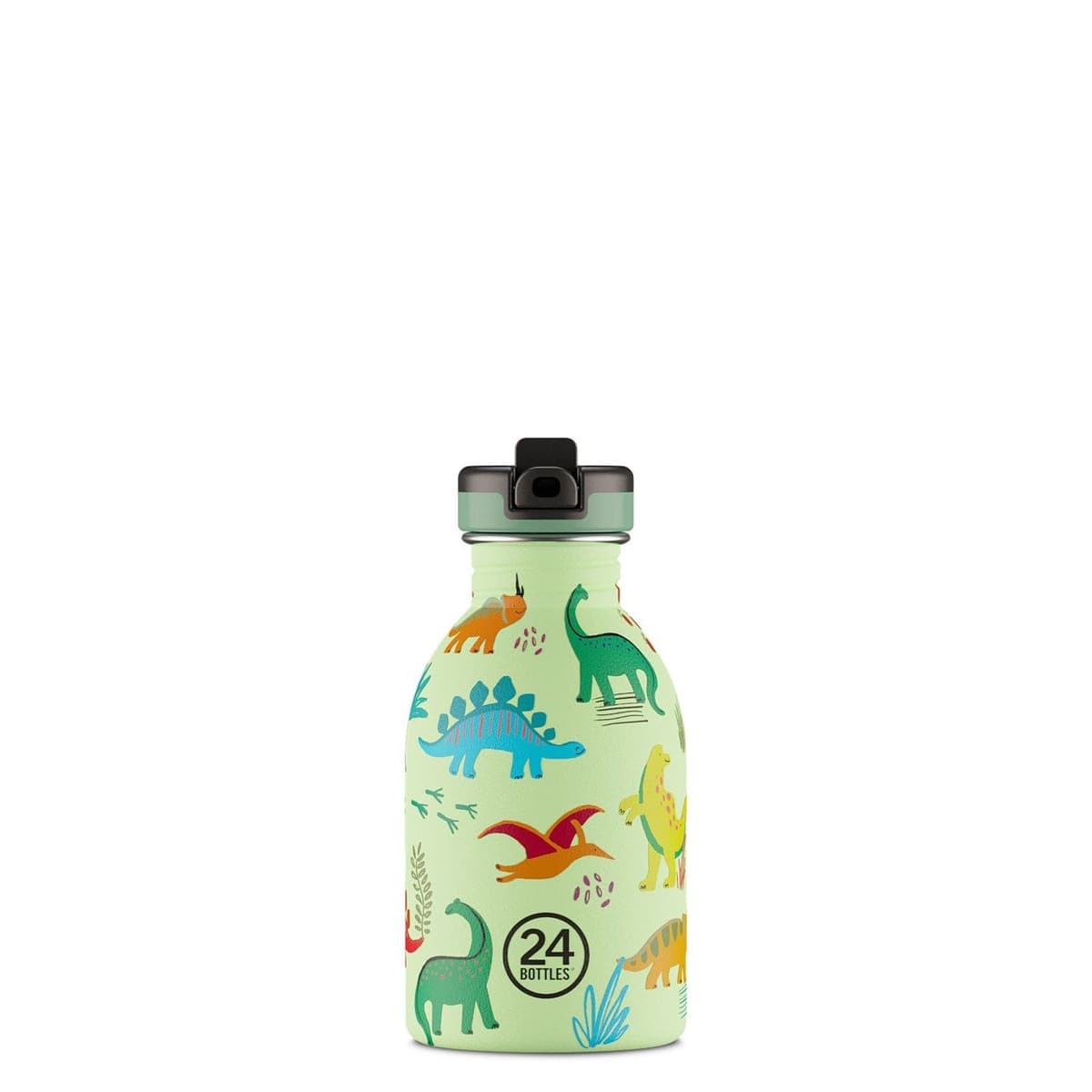 24 Bottles - Kids Collection - Urban Bottle 250 ml w. Sports Lid - Jurassic Friends (24B936) - afbeelding 1