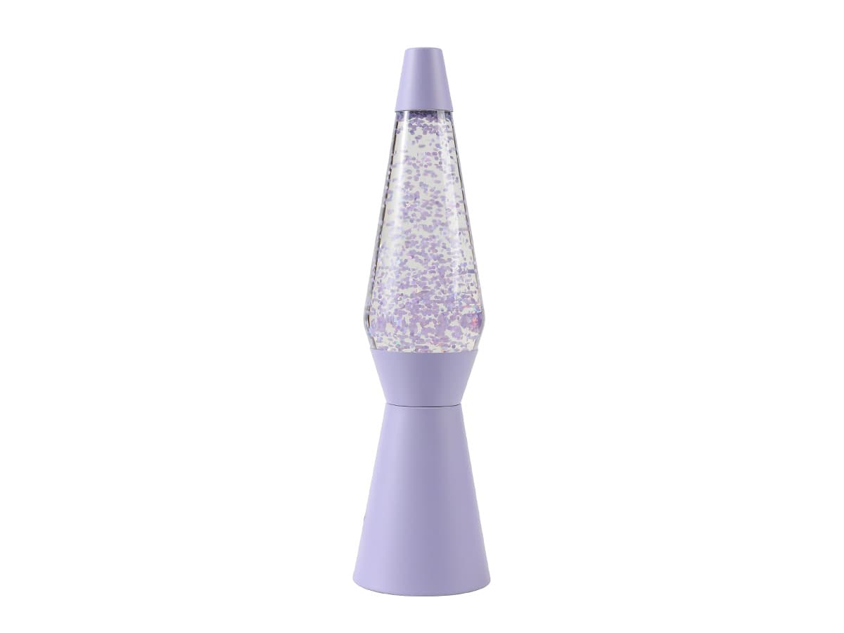 iTotal - Spaceship Glitter Lamp - Pastel Purple - 40 cm - afbeelding 1