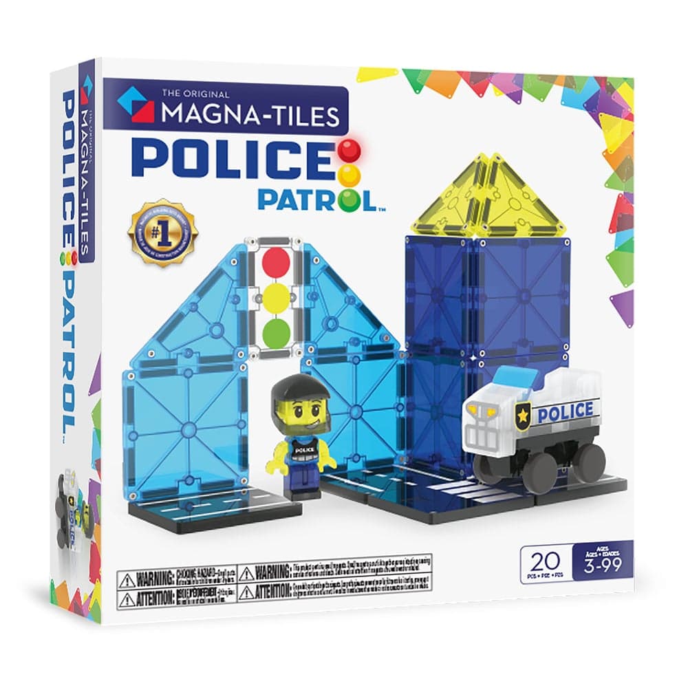 Magna-Tiles - Police Patrol™ 20 Piece Set (90353) - afbeelding 1