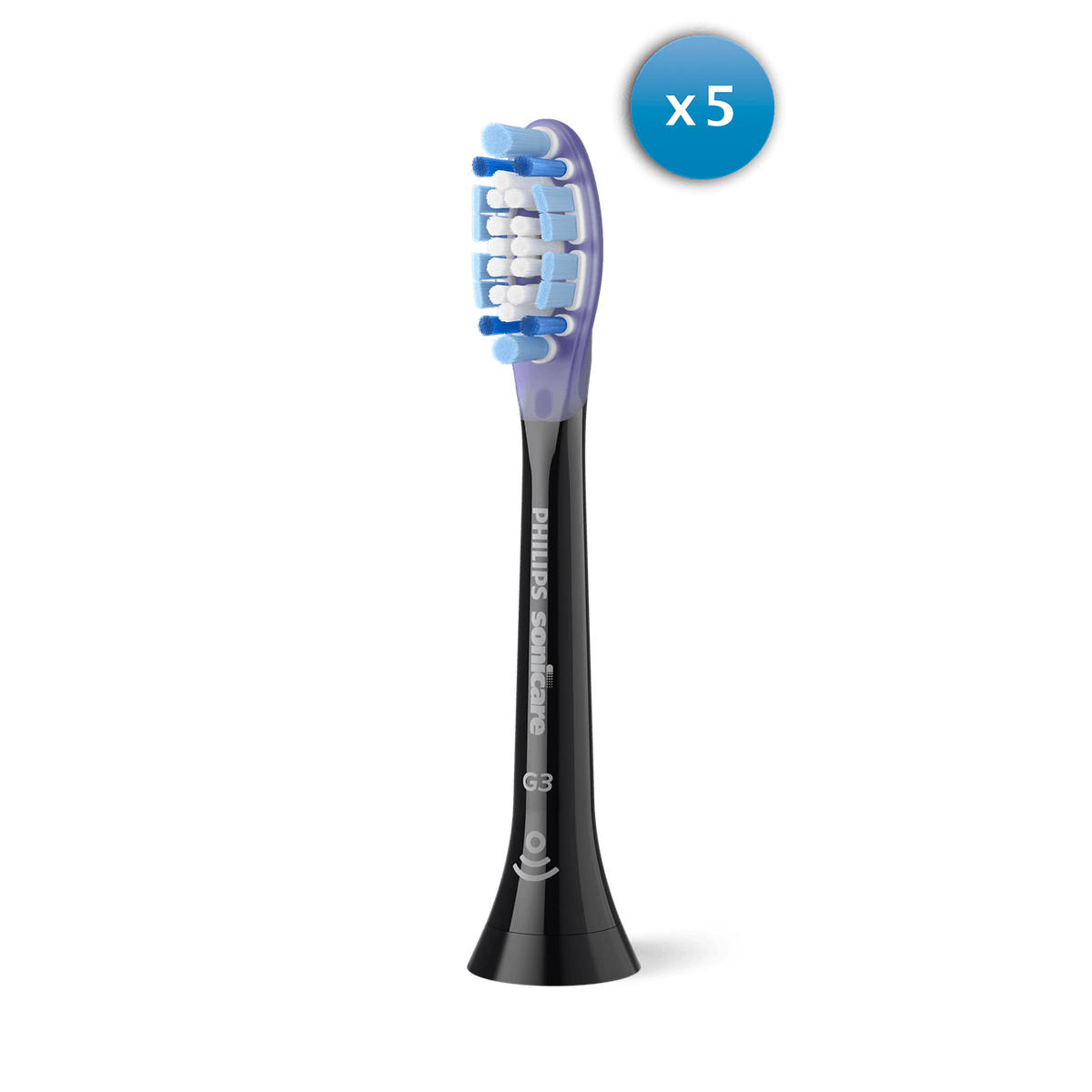 Philips - Sonicare Premium Gum Care - Zwart - 5 stuks - afbeelding 1