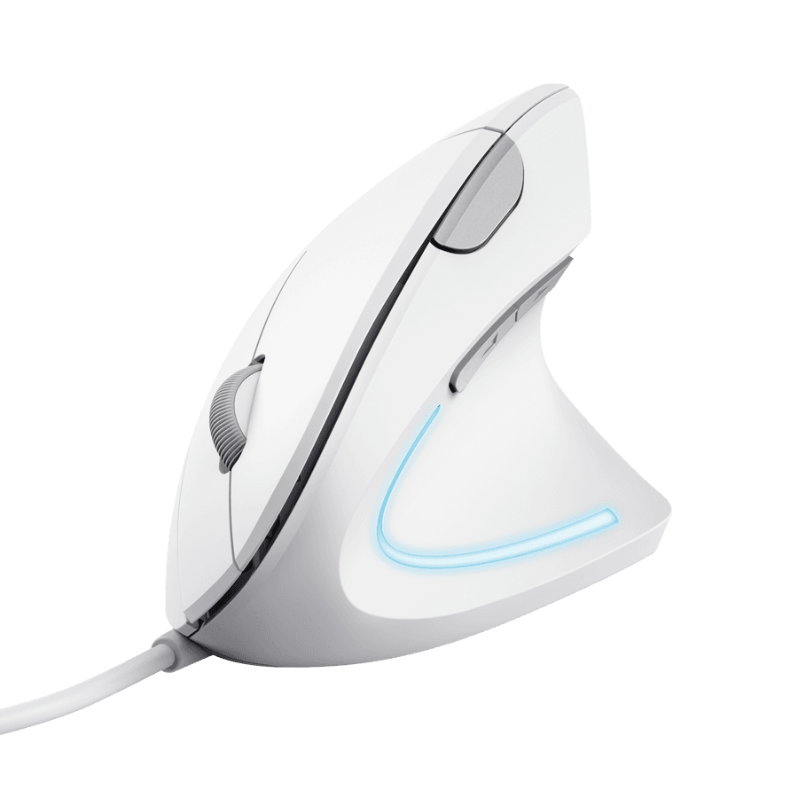 TRUST VERTO ERGO MOUSE - WHITE