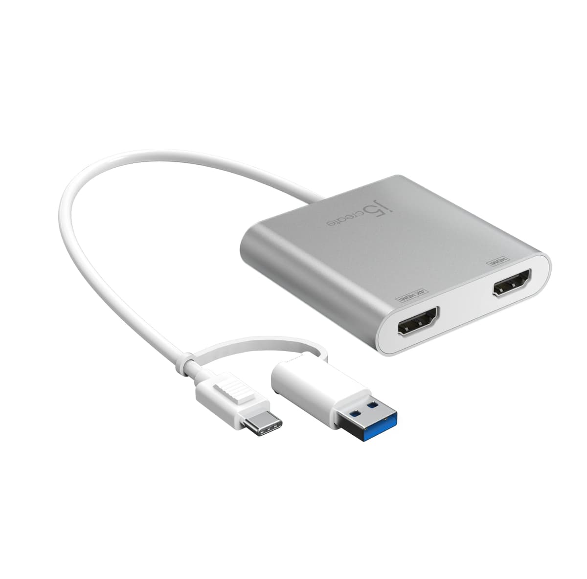 J5create - USB-C To Dual HDMI Multi-Monitor Adapter