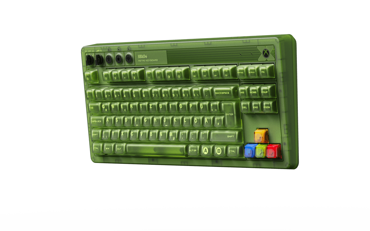 8Bitdo - Mechanical Keyboard Xbox Ed ISO (UK) - Green - 87 Keys Layout