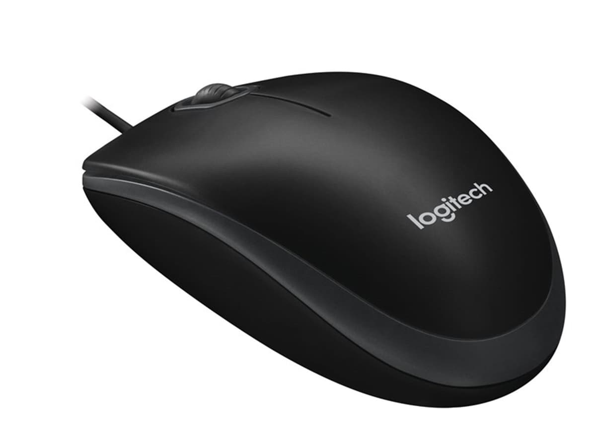 Logitech - B100 800dpi Optical High Quality Wired USB Mouse - afbeelding 1