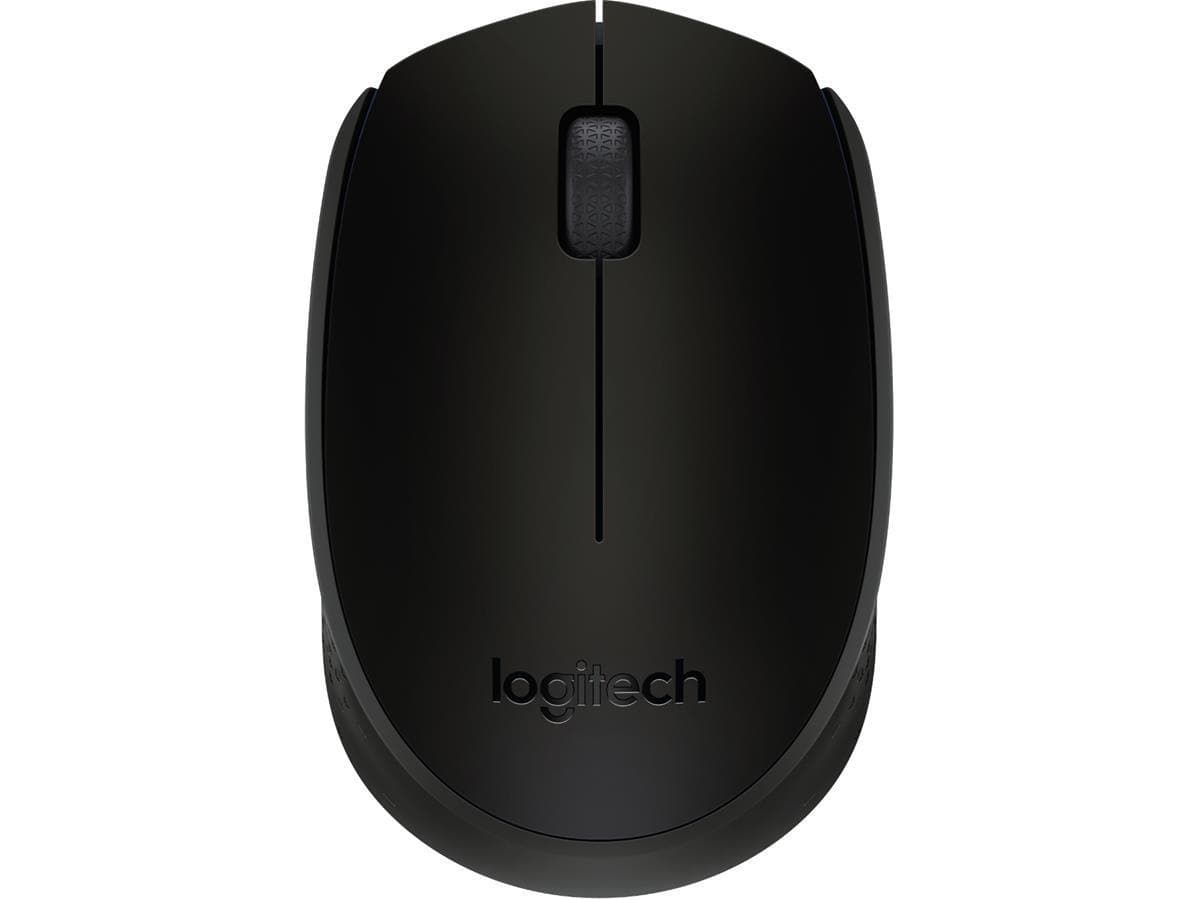 Logitech - M171 RF Wireless Optical 1000DPI Ambidextrous Black