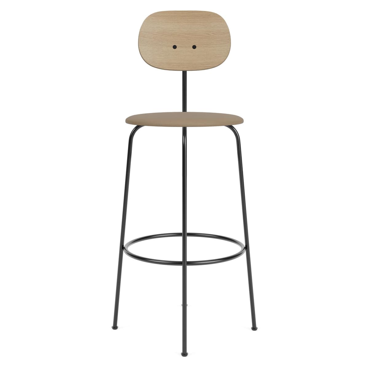 Audo Copenhagen Afteroom Bar Plus Barkruk H107 Zitting Siërra 1611 Naturel - afbeelding 1