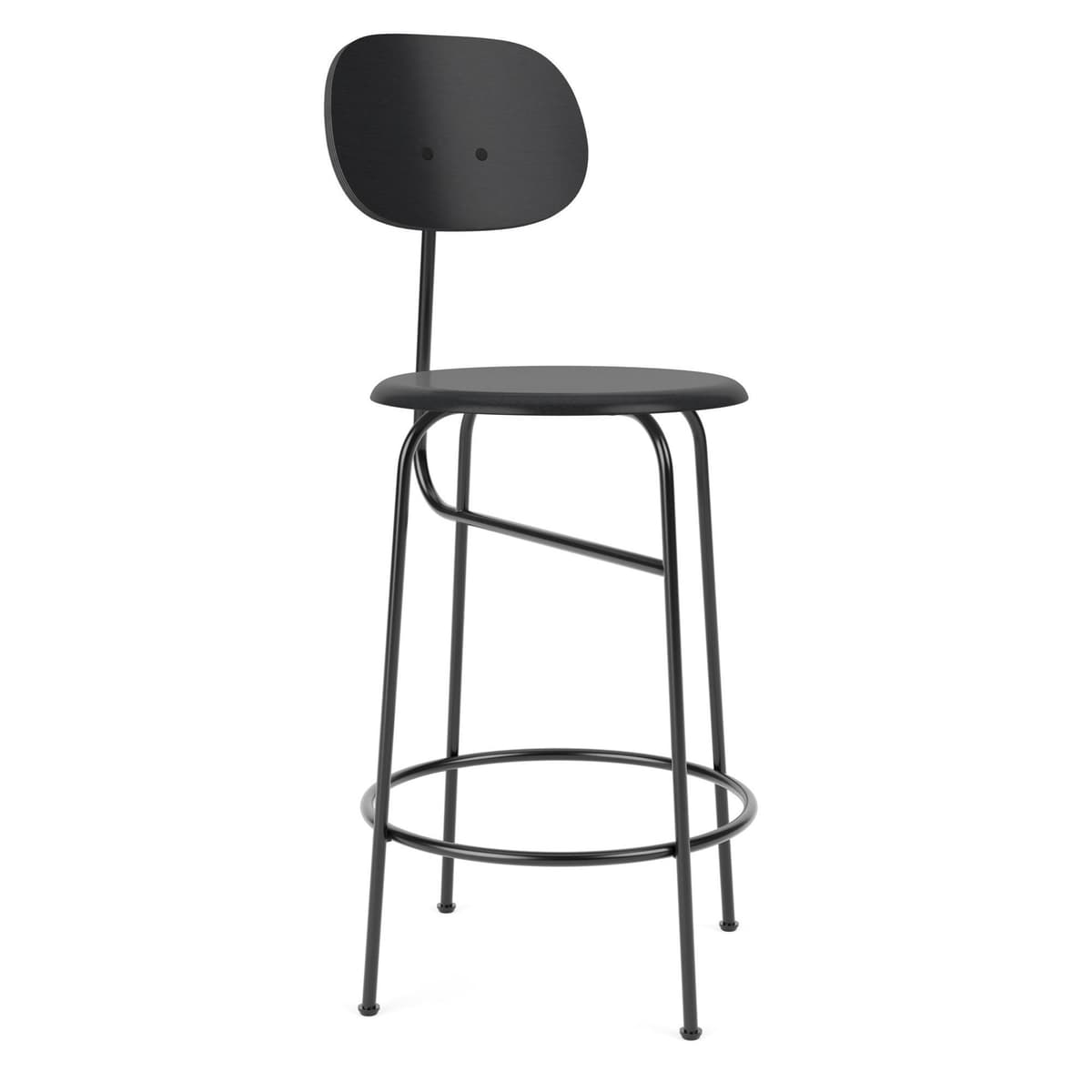 Audo Copenhagen Afteroom Counter Plus Barkruk H97 Zwart - afbeelding 1