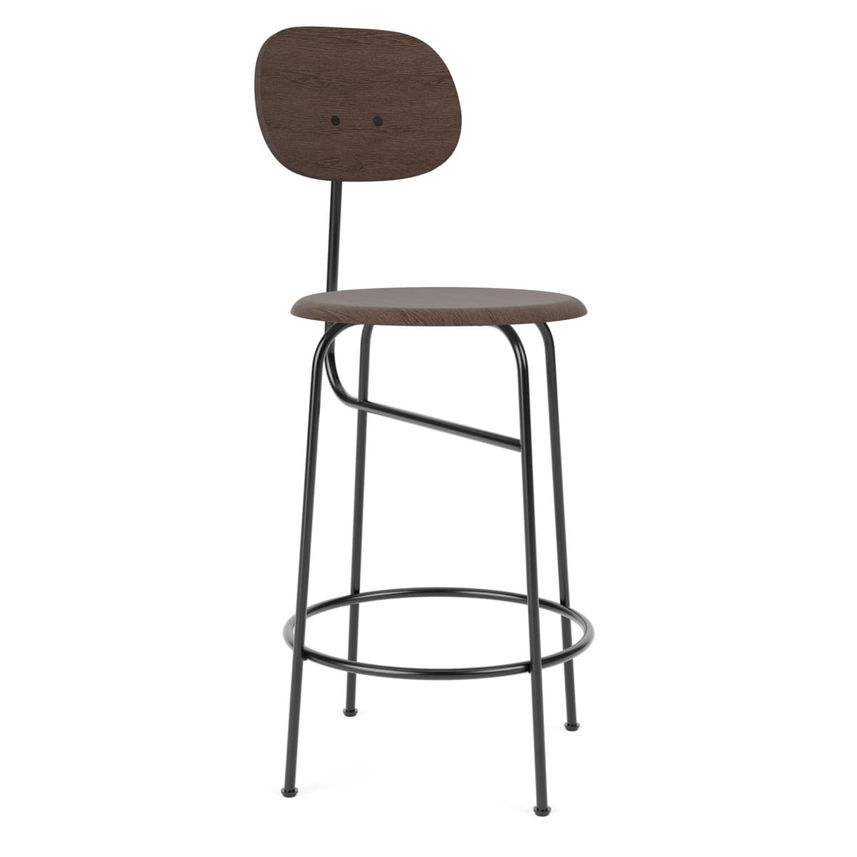 Audo Copenhagen Afteroom Counter Plus Barkruk H97 Donkerbruin - afbeelding 1