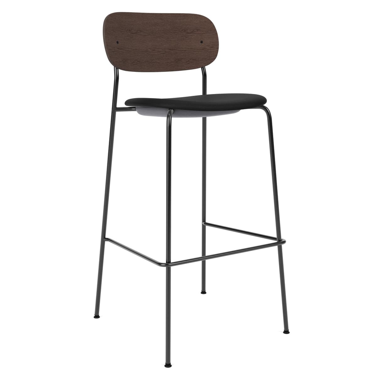 Audo Copenhagen Co Bar Barkruk H105 Zitting Siërra 1001 Donker Eiken - afbeelding 1